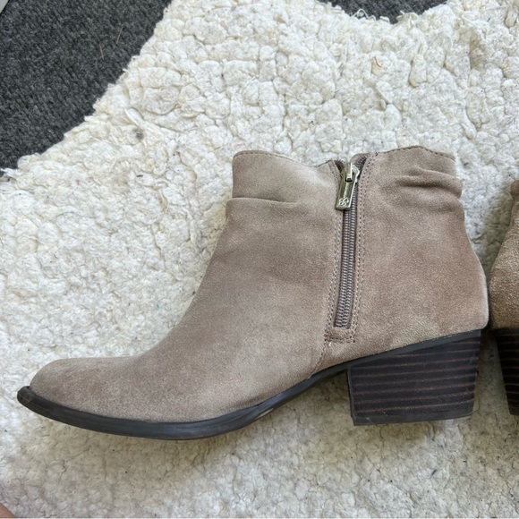 Jessica Simpson Dalisa Beige Suede Western Boho Slouch Neutral Booties 10M - Picture 5 of 16